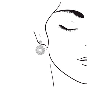 「哥德式」古典圖騰・鑽石耳環 - WILLS JEWELLERY