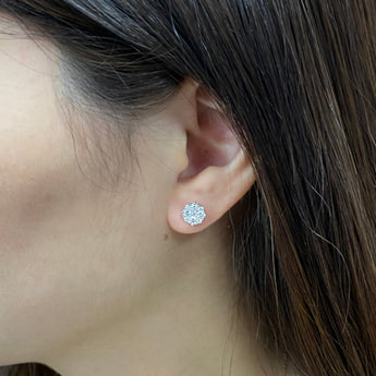 拼鑲鑽石耳環 - WILLS JEWELLERY