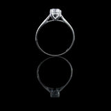 經典四爪大教堂式刀肶鑽石戒指款式 - WILLS JEWELLERY