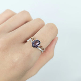 雙色戒指．紫色尖晶石 - WILLS JEWELLERY