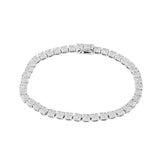 時尚圓形鑽石白金手鏈 - WILLS JEWELLERY