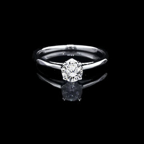 經典四爪大教堂式刀肶鑽石戒指款式 - WILLS JEWELLERY