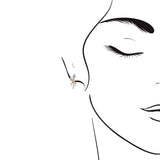 雙色絲帶鑽石耳環 - WILLS JEWELLERY