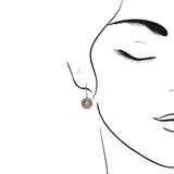 摩根石垂吊雙層圍石鑽石耳環 - WILLS JEWELLERY