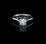 經典尖頂四爪鑽石戒指款式 - WILLS JEWELLERY