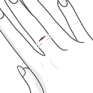 天然紅寶石鑽石戒指 - WILLS JEWELLERY