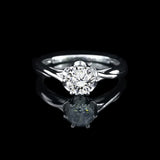 經典六爪花樣教堂式扭紋鑽石戒指款式 - WILLS JEWELLERY