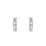 雙行鑽石圈形耳環 - WILLS JEWELLERY