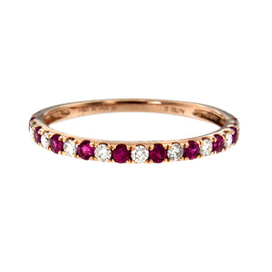 華麗密釘紅寶石與鑽石戒指 - WILLS JEWELLERY