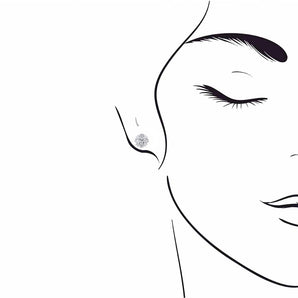 小花造型鑽石耳環 - WILLS JEWELLERY