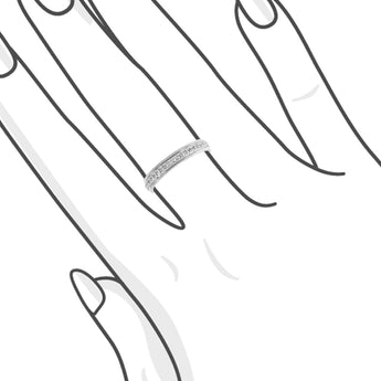 鑽石珠邊戒指 - WILLS JEWELLERY