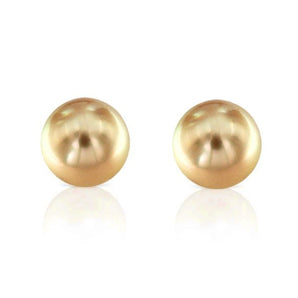 【網店限定】經典南洋金檳色珍珠耳環 - WILLS JEWELLERY