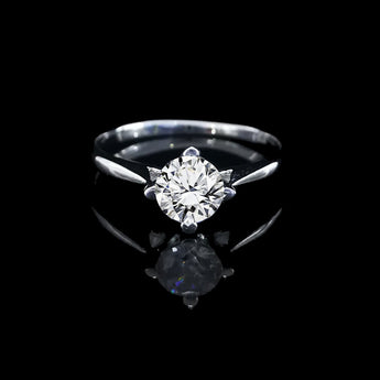 經典四爪教堂式刀肶鑽石戒指款式 - WILLS JEWELLERY