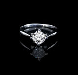 經典四爪教堂式刀肶鑽石戒指款式 - WILLS JEWELLERY