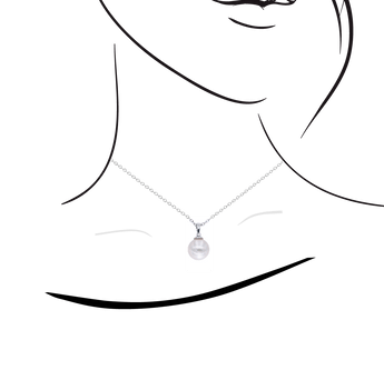 【網店限定】簡約正圓珍珠吊墜 - WILLS JEWELLERY