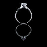 經典四爪皇冠刀肶鑽石戒指款式 - WILLS JEWELLERY