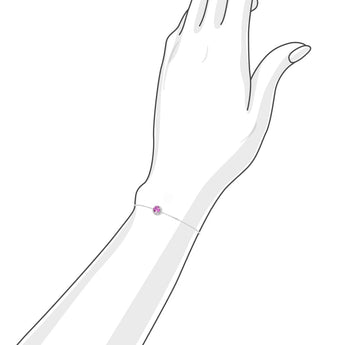 《圓 • 緣》粉紅寶石手鏈 - WILLS JEWELLERY