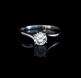 經典四爪扭肶鑽石戒指款式 - WILLS JEWELLERY