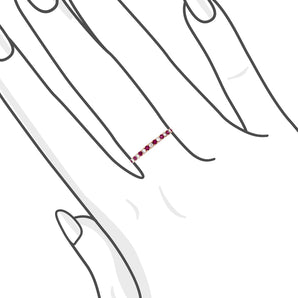 華麗密釘紅寶石與鑽石戒指 - WILLS JEWELLERY