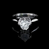 經典四爪花樣大教堂式刀肶鑽石戒指款式 - WILLS JEWELLERY