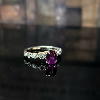 圖騰戒指．紫色藍寶石 - WILLS JEWELLERY