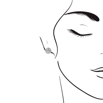 拼鑲鑽石耳環 - WILLS JEWELLERY