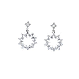 垂吊雪花圈圈耳環 - WILLS JEWELLERY