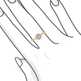 花卉造型鑽石戒指 - WILLS JEWELLERY