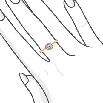 花卉造型鑽石戒指 - WILLS JEWELLERY