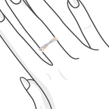 時尚鑽石交叉戒指 - WILLS JEWELLERY