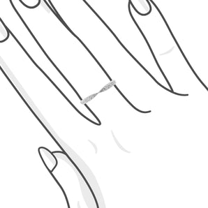 經典鑽石線戒 - WILLS JEWELLERY