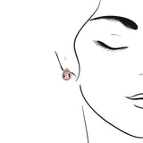 戴安娜款梨形摩根石圍鑽耳環 - WILLS JEWELLERY