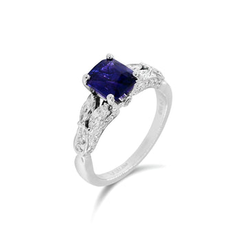 雷地恩形變色藍寶石鑽石戒指 - WILLS JEWELLERY