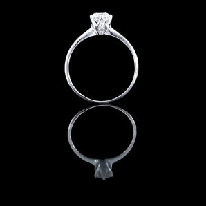 經典六爪皇冠鑲石鑽石戒指款式 - WILLS JEWELLERY