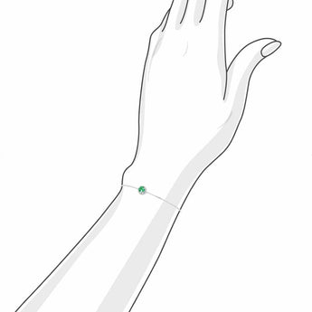 《圓 • 緣》綠寶石手鏈 - WILLS JEWELLERY