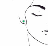 《圓 • 緣》綠寶石耳環 - WILLS JEWELLERY