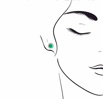 《圓 • 緣》綠寶石耳環 - WILLS JEWELLERY