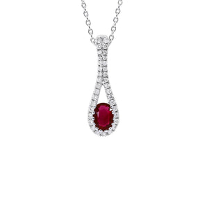微醺・紅寶石鑽石吊墜 - WILLS JEWELLERY