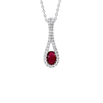 微醺・紅寶石鑽石吊墜 - WILLS JEWELLERY