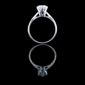 經典六爪大教堂式鑽石戒指款式 - WILLS JEWELLERY