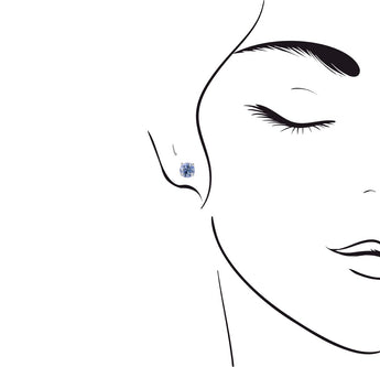 《圓 • 緣》藍寶石清鑲耳環 - WILLS JEWELLERY