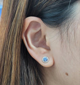 《圓 • 緣》藍寶石耳環 - WILLS JEWELLERY