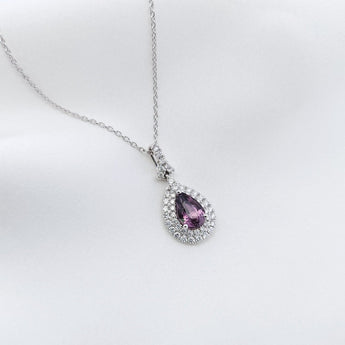 宮廷式吊墮 · 紫色尖晶石 - WILLS JEWELLERY