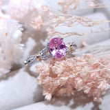 扭紋戒指 · 粉橙色藍寶石 - WILLS JEWELLERY