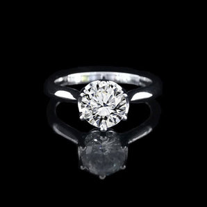 經典六爪大教堂式刀肶鑽石戒指款式 - WILLS JEWELLERY