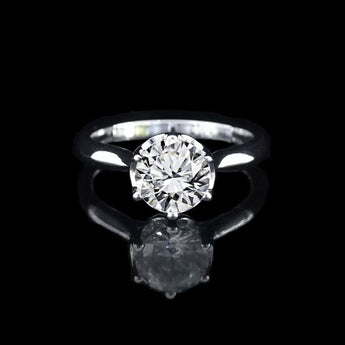 經典六爪大教堂式刀肶鑽石戒指款式 - WILLS JEWELLERY