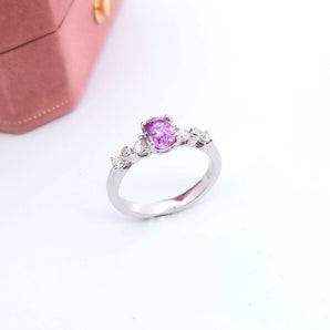 蝴蝶結戒指．粉紅色藍寶石 - WILLS JEWELLERY