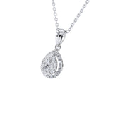 水滴梨形鑽石吊墜 - WILLS JEWELLERY