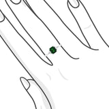 天然階梯形沙弗萊寶石鑽石戒指 - WILLS JEWELLERY