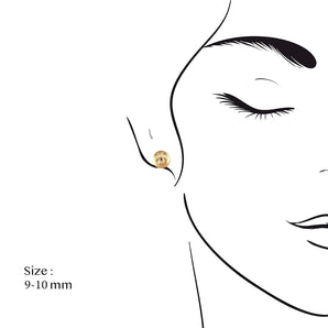 【網店限定】經典南洋金檳色珍珠耳環 - WILLS JEWELLERY